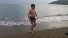 25 Aralık Rus Turist Mersin Denize Girdi