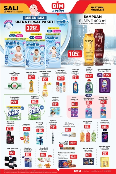 BİM Aktüel 23 Aralık Salı – İndirimli Ürünler Aktüel Kataloğu