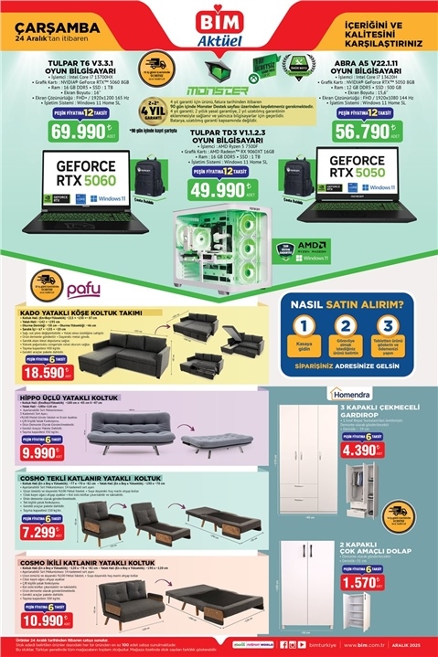 BİM Aktüel 24 Aralık Çarşamba – İndirimli Ürünler Aktüel Kataloğu