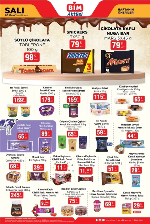 BİM Aktüel 06 Ocak Salı – İndirimli Ürünler Aktüel Kataloğu