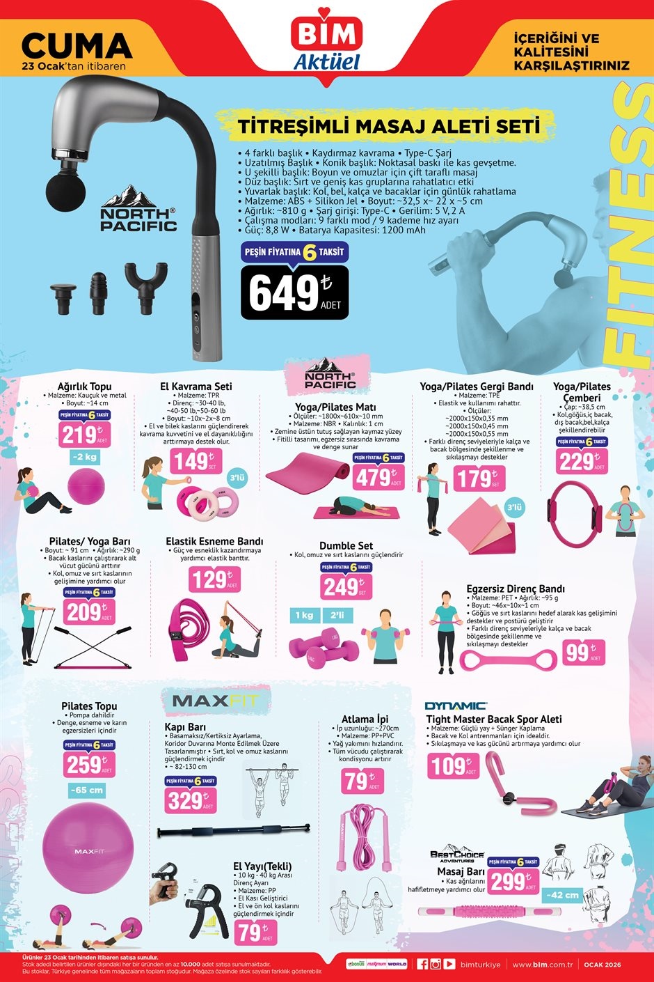 BİM Aktüel 23 Ocak Cuma – İndirimli Ürünler Aktüel Kataloğu