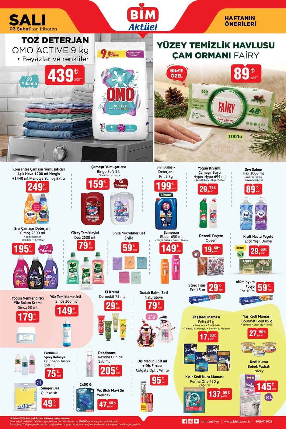 BİM Aktüel 03 Şubat Salı – İndirimli Ürünler Aktüel Kataloğu