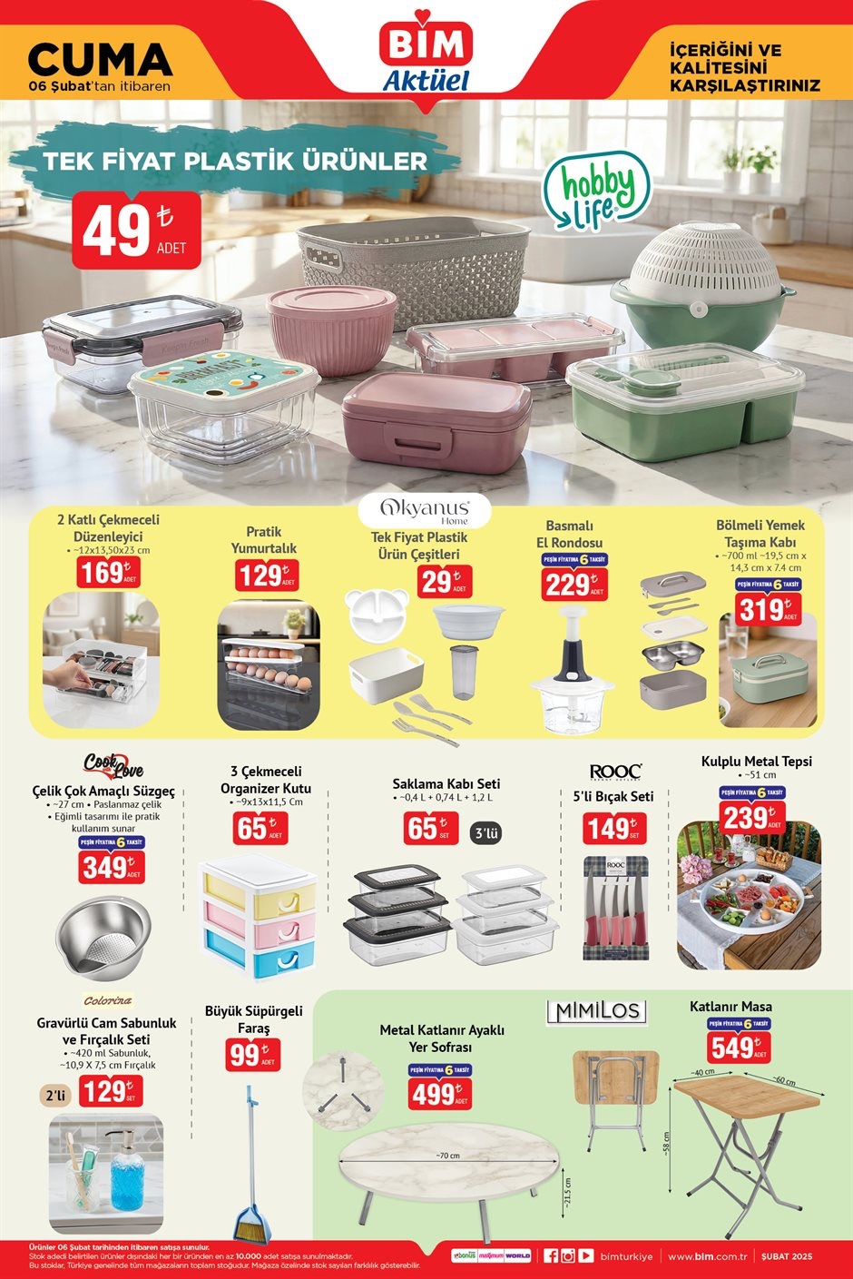 BİM Aktüel 06 Şubat Cuma – İndirimli Ürünler Aktüel Kataloğu