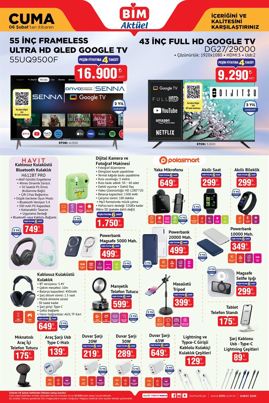 BİM Aktüel 06 Şubat Cuma – İndirimli Ürünler Aktüel Kataloğu