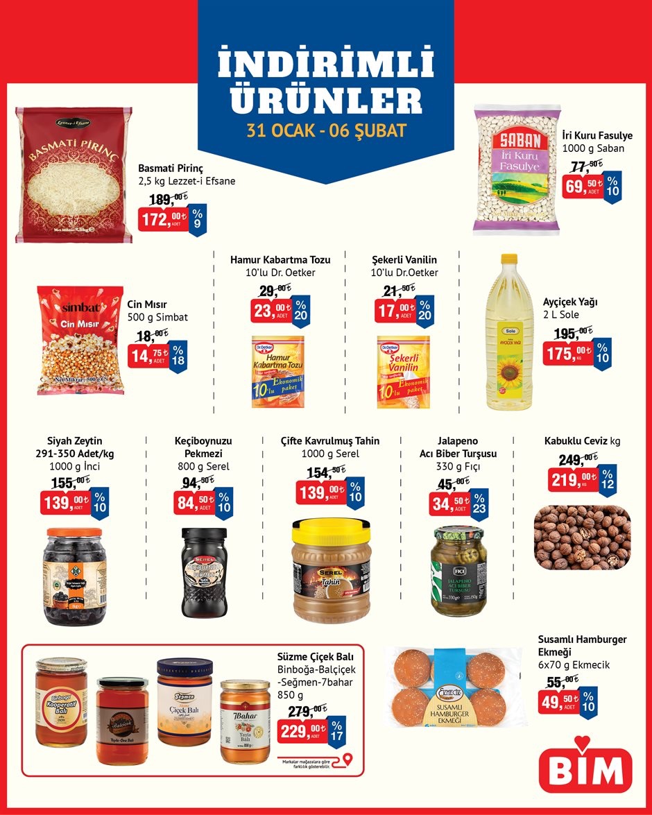 BİM Aktüel 31 Ocak - 06 Şubat – İndirimli Ürünler Aktüel Kataloğu