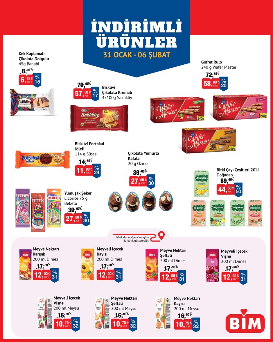 BİM Aktüel 31 Ocak - 06 Şubat – İndirimli Ürünler Aktüel Kataloğu