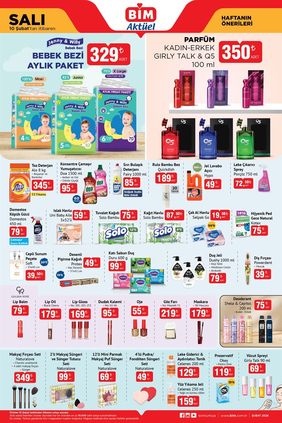 BİM Aktüel 10 Şubat Salı – İndirimli Ürünler Aktüel Kataloğu