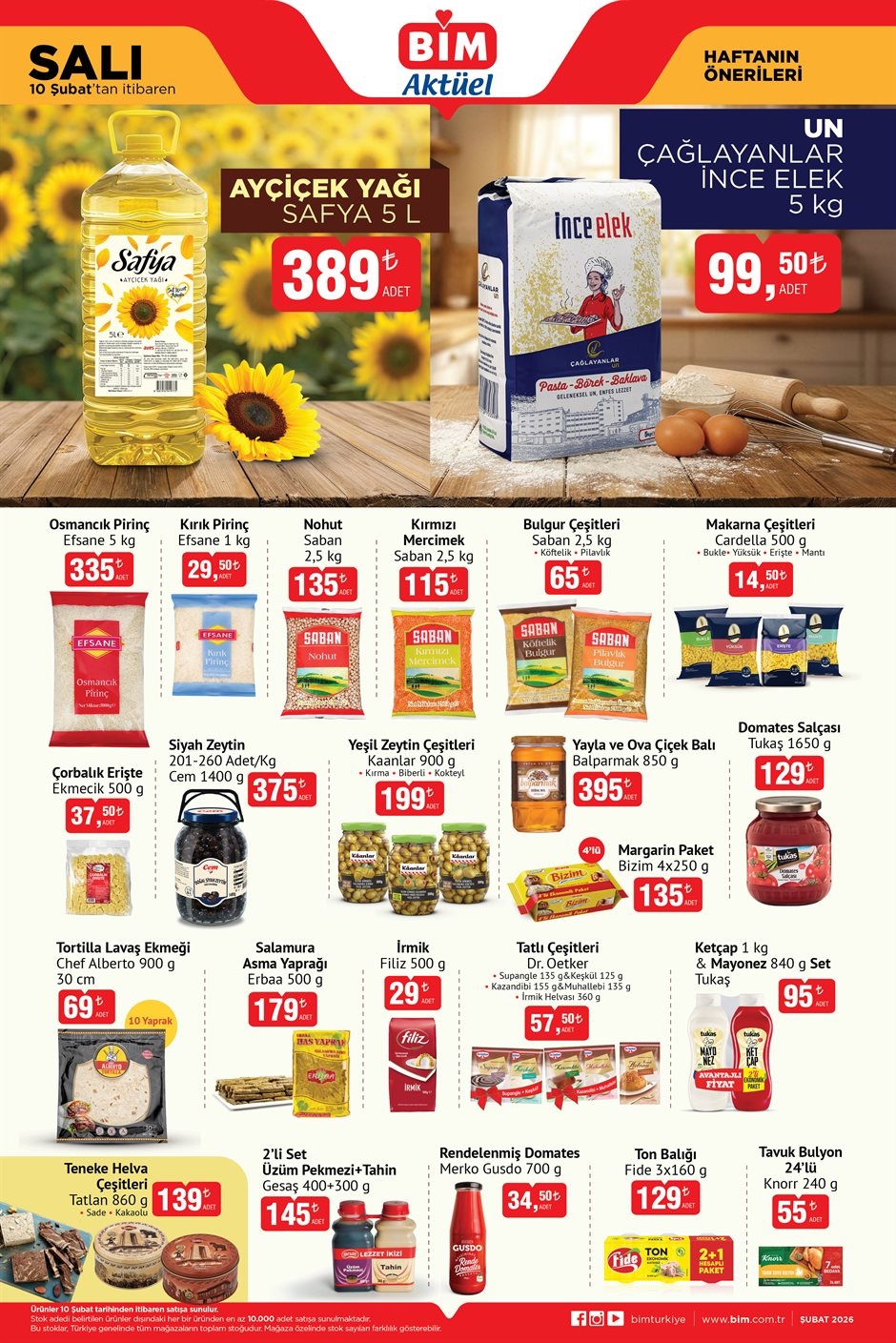 BİM Aktüel 10 Şubat Salı – İndirimli Ürünler Aktüel Kataloğu