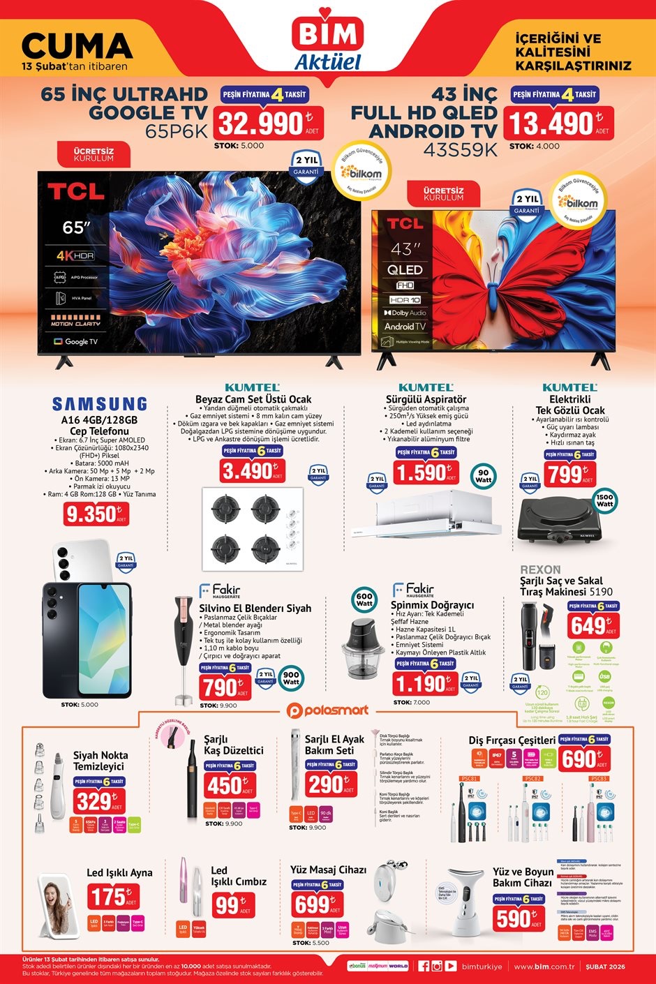 BİM Aktüel 13 Şubat Cuma – İndirimli Ürünler Aktüel Kataloğu