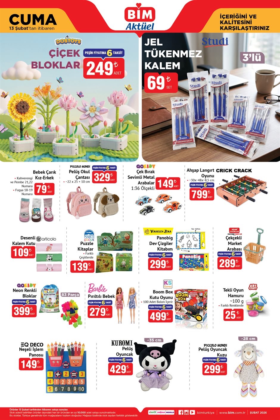 BİM Aktüel 13 Şubat Cuma – İndirimli Ürünler Aktüel Kataloğu