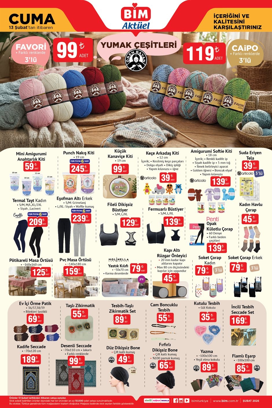 BİM Aktüel 13 Şubat Cuma – İndirimli Ürünler Aktüel Kataloğu