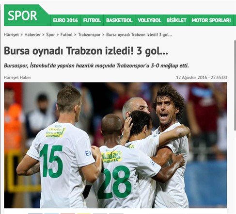 Bursaspor Başarılarını Yakından Takip Etme İmkanı Hürriyet Haber’de!