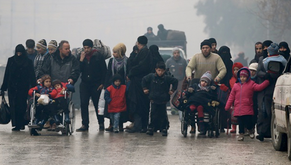 Halep'ten 20 Bin Kişi Tahliye Edildi