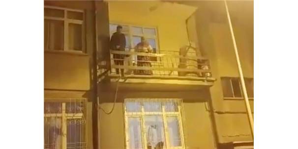 Hırsızlık İçin Girdiği Evin Balkonun Mahsur Kaldı