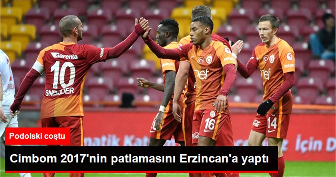 Türkiye Kupası'nda Galatasaray, 24 Erzincanspor'u 6-2 Yendi