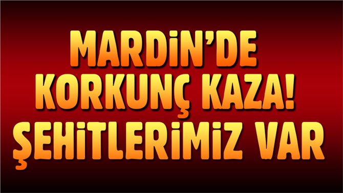 Mardin'de korkunç kaza: 2 şehit