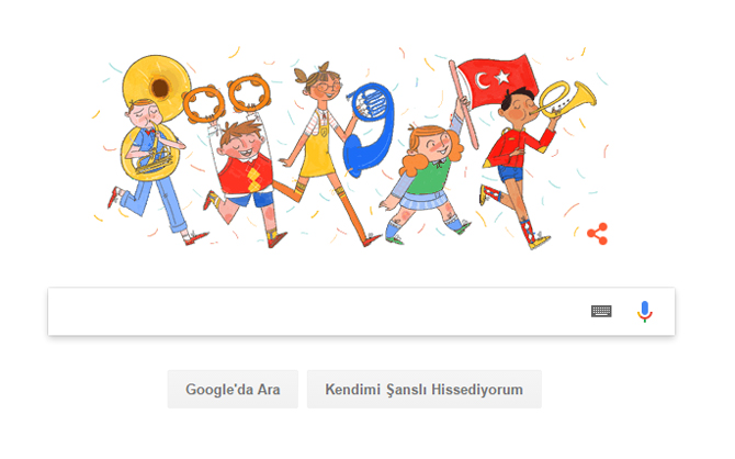 Google'den 23 Nisan Çocuk Bayramına Özel Doodle