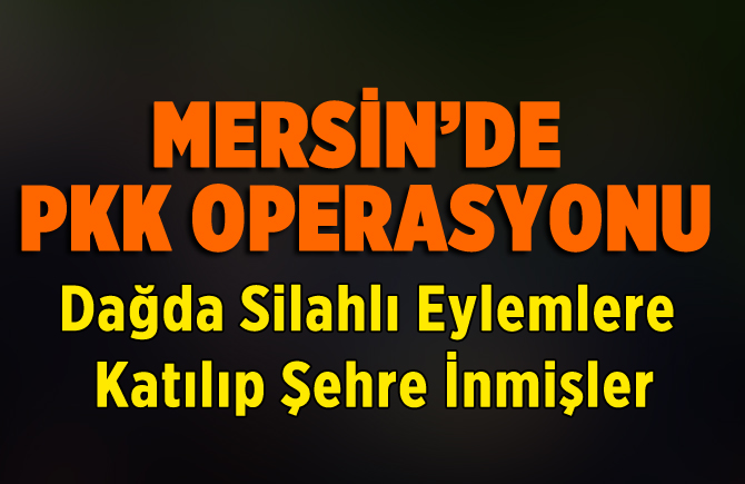 Mersin'de Terör Örgütü PKK'nın Gençlik Yapılanmasına Operasyon