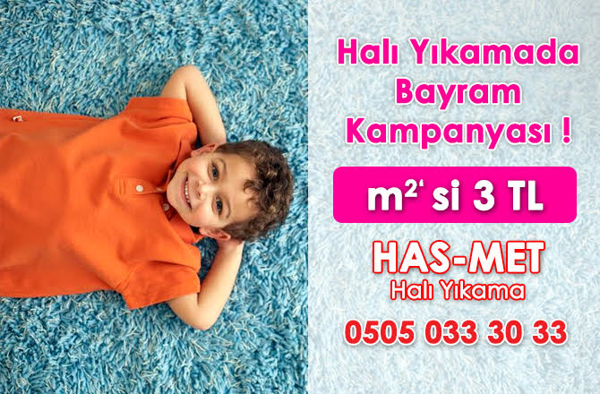 Mersin'de Halı Yıkamada Bayram Kampanyası - M2 si 3 TL.