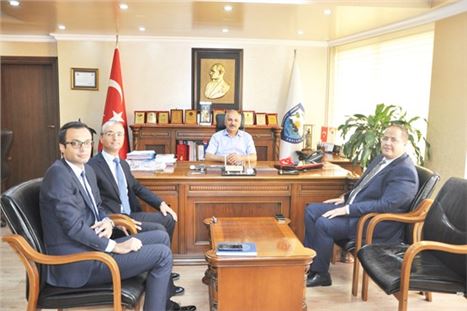 Halkbank Mersin Şube Müdürü Eşelioğlu’ndan Başkan Dinçer’e ziyaret