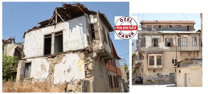 Tarsus'ta Tarihi Evler Bakımsızlıktan Yıkılıyor (Akdeniz Gazetesi Özel)