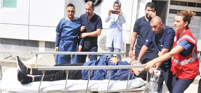 Mersin Tarsus’ta Hastanede Yangın Tatbikatı