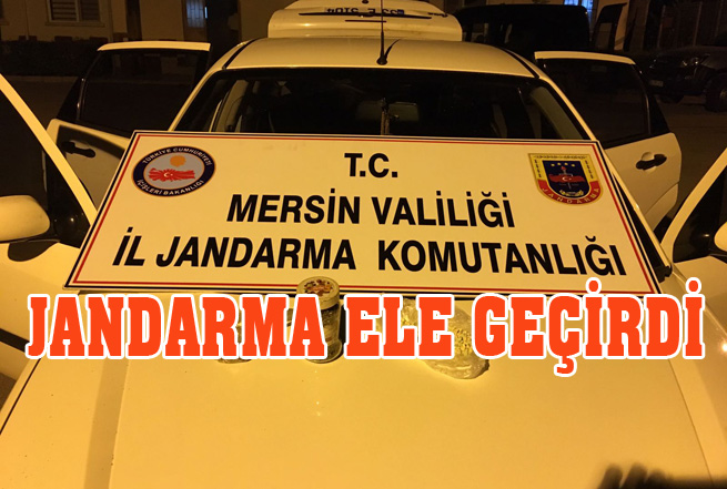 Jandarma, Mezitli Tepeköy'de Uyuşturucu Madde Ele Geçirdi