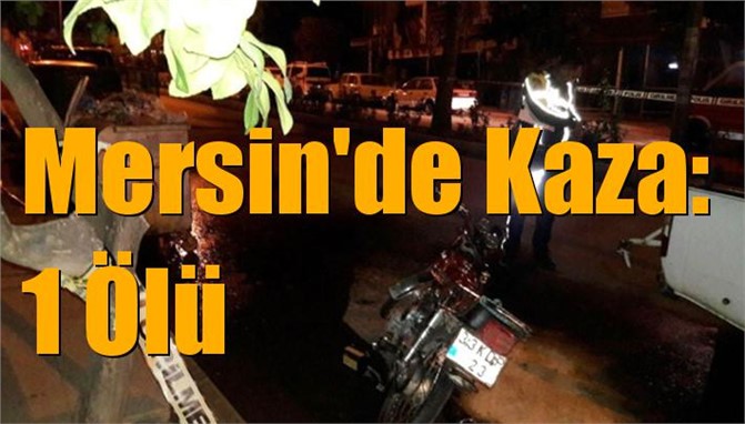 Mersin Anamur'da Kaza: 1 Ölü