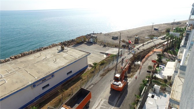 Mezitli’de Yağmursuyu Çalışması Devam Ediyor