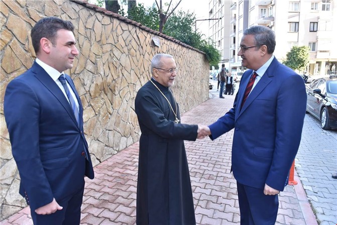 Vali Ali İhsan Su’dan Mersin Ortodoks Kilisesi Ruhani Lideri’ne İade-i Ziyaret