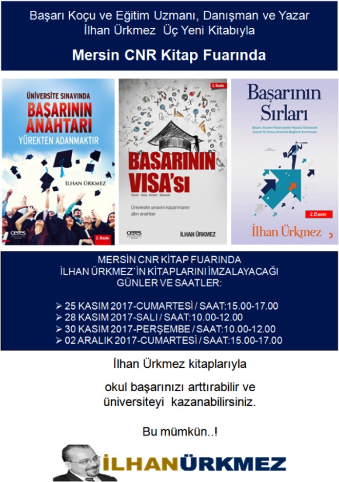 İlhan Ürkmez Mersin CNR Kitap Fuarı'nda