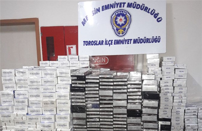Polis Mersin'de Uyuşturucu, Ruhsatsız Tabanca ve Kaçak Sigara Ele Geçirdi