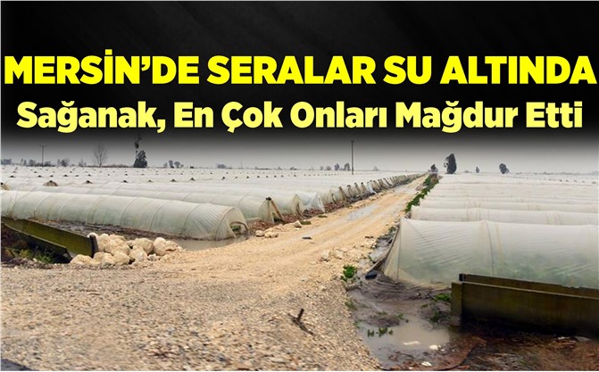 Mersin'de Tarım Alanları Su Altında