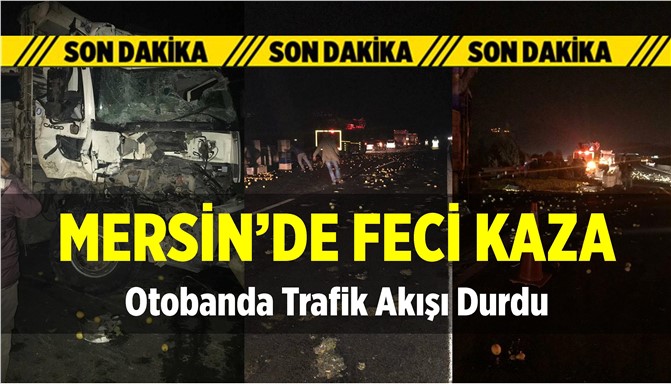 Mersin'de Trafik Kazası