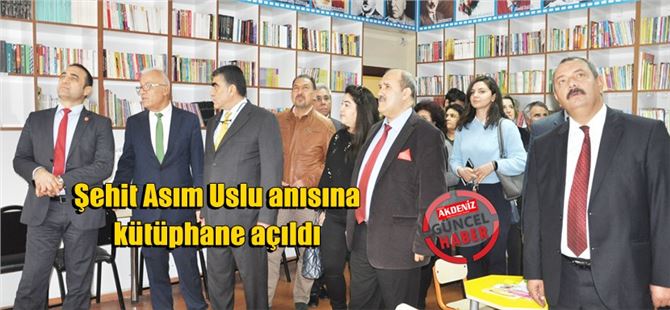Tarsus Şehitishak İlkokulunda Şehit Asım Uslu Anısına Kütüphane Açıldı