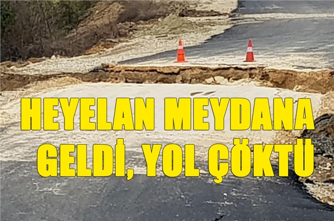 Mersin Çamlıyayla'da Heyelan Meydana Geldi