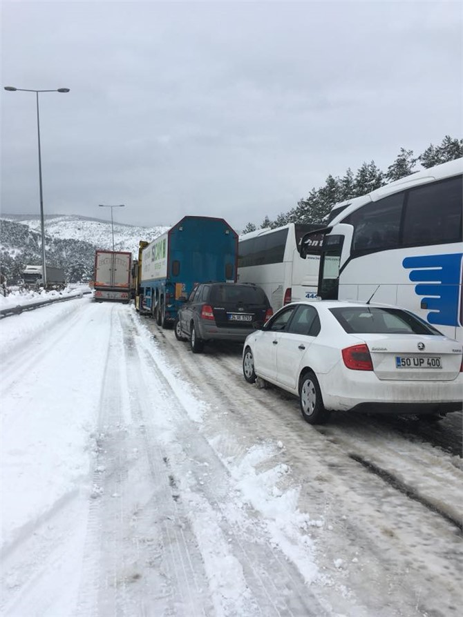 Pozantı ve Tekir'de Yol Durumu, Kar Nedeniyle Yollar Kapalı