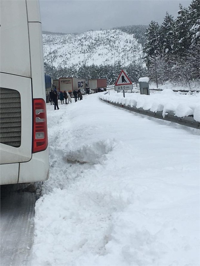 Pozantı ve Tekir'de Yol Durumu, Kar Nedeniyle Yollar Kapalı