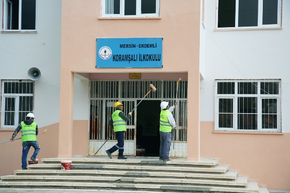 Erdemli'de Okullara Yönelik Hizmetler Son Sürat