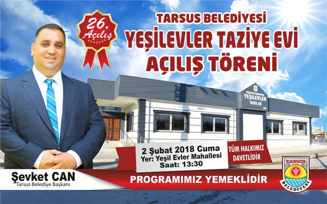 Tarsus Yeşilevler Taziye Evi Cuma Günü Açılıyor