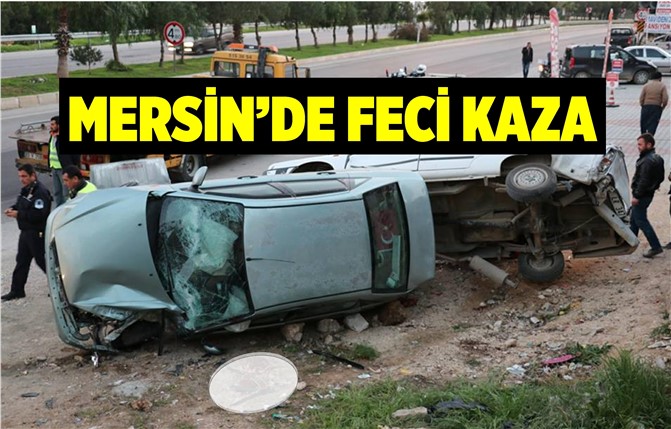 Mersin'de Trafik Kazası, Erdemli İlçesinde Otomobil Duran Araca Çarptı