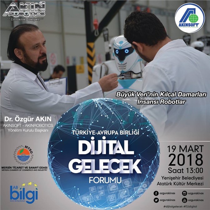 İlk İnsansı Robot Fabrikasının Kurucusu Dr. Özgür Akın Mersin'e Geliyor