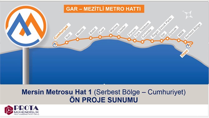 Mersin’e Metro Geliyor, Mersin Metrosu 15 İstasyon İle Hizmet Verecek