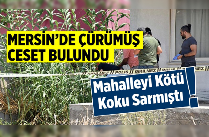 Mersin'de Çürümüş Erkek Cesedi Bulundu