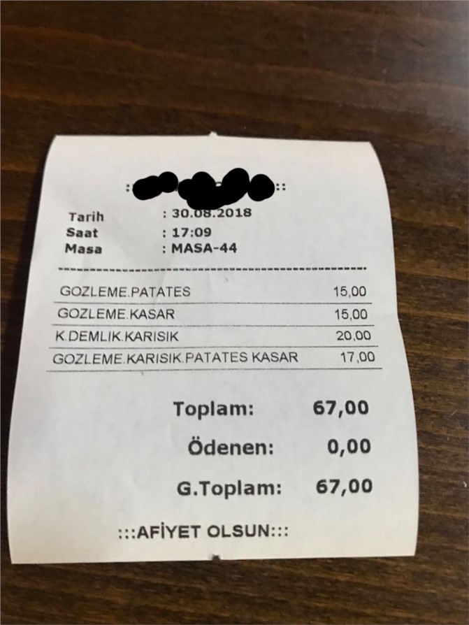 Mersin'de 20 Dakika İçinde Verilen Sipariş Dolar Kuruyla Beraber Zamlandı