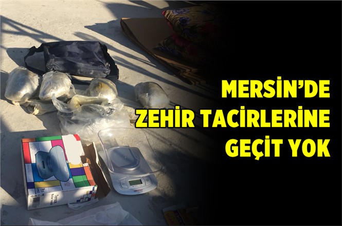 Mersin Polisinden Zehir Tacirlerine Operasyon