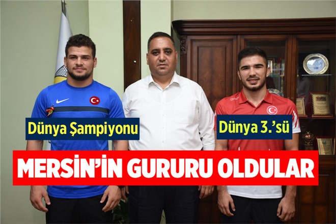 Mersin'in Gurur Oldular! Dünya Şampiyonu ve 3'ncüsünü Ödüllendirdi