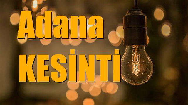 Adana Elektrik Kesintisi