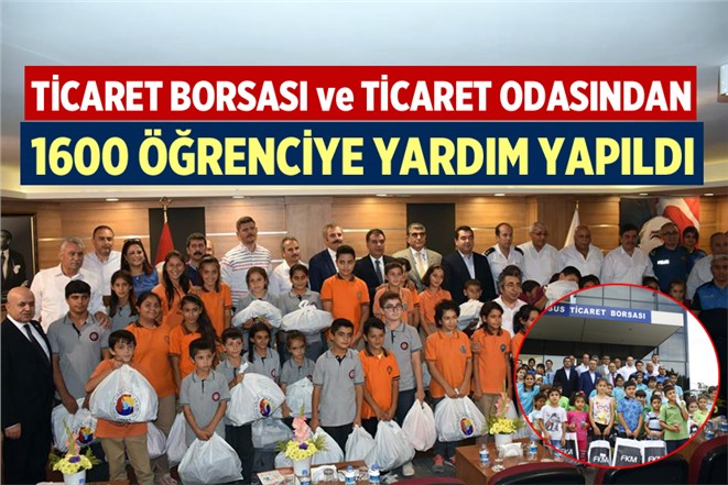 Mersin'de Bin 600 Öğrenciye Yardım Yapıldı