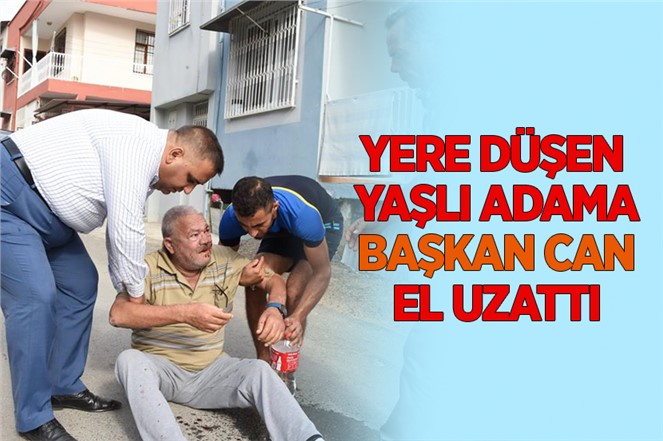 Yere Düşen Yaşlı Adama Başkan Can El Attı